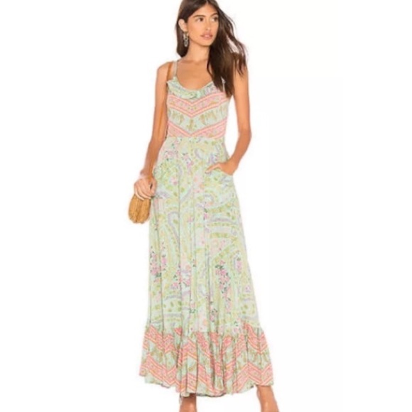 Spell Dresses & Skirts - Sale! Spell City Lights Maxi Dress in Sage, S